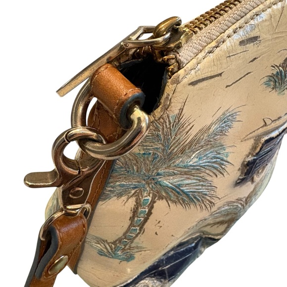 RARE!! Brahmin Blue Copa Cabana Mini Duxbury Crossbody Bag - Picture 6 of 16